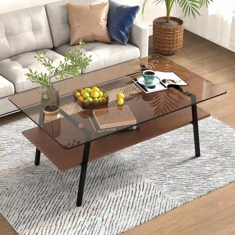 38.58  Rectangle Coffee Table with Modern Design