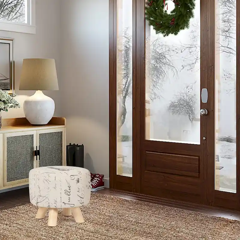 Adeco Foot Rest Ottoman Pet Stool