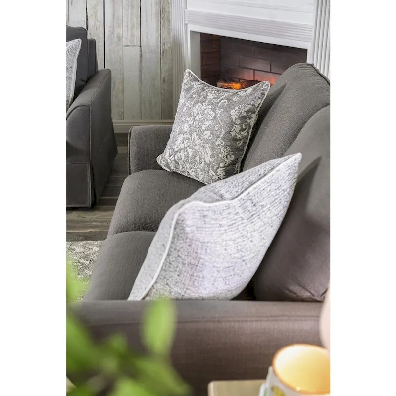 Slipcovered Sofa - Linen-Like Fabric - 3 Seater