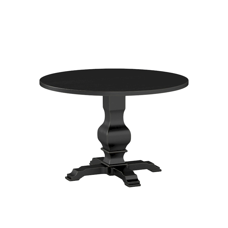 Roundhill Furniture Havre Pedestal Base Round Dining Table - N/A