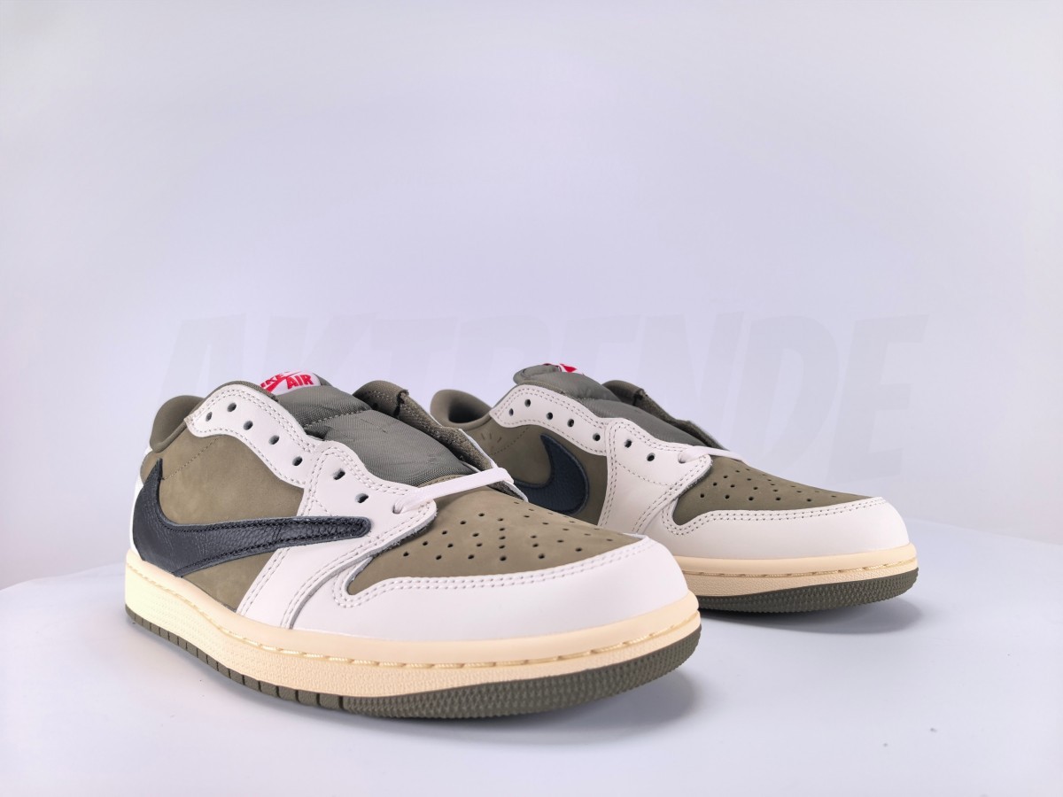 Travis Scott x Air Jordan 1 Retro Low OG SP 'Medium Olive' - Aktrende