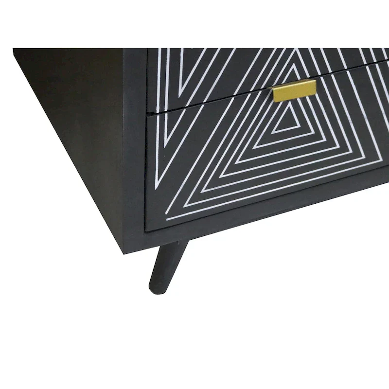 Bidi Mid-Century Modern 4-Drawer Mini Chest by Furniture of America