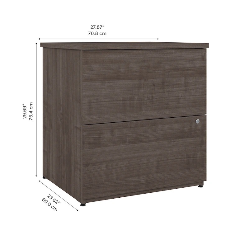 Logan 28W 2 Drawer Lateral File Cabinet by Bestar