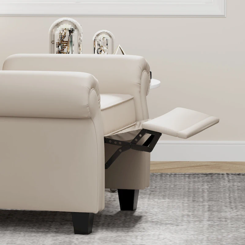 Modern Tufted Push Back Tufted Recliner Armchair