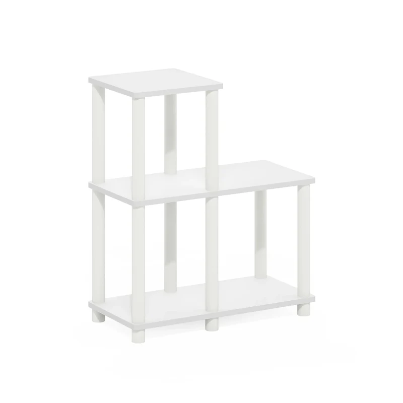 Furinno Turn-N-Tube No Tools 2-Tier Elevated TV Stands