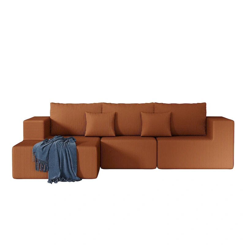 108.3Inch Modular L Shaped Sectional Sofa Couch with Chaise Lounge
