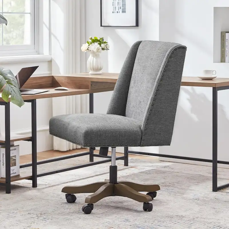 Huimo Home Office Desk Chair with Wheels, 360 Swivel