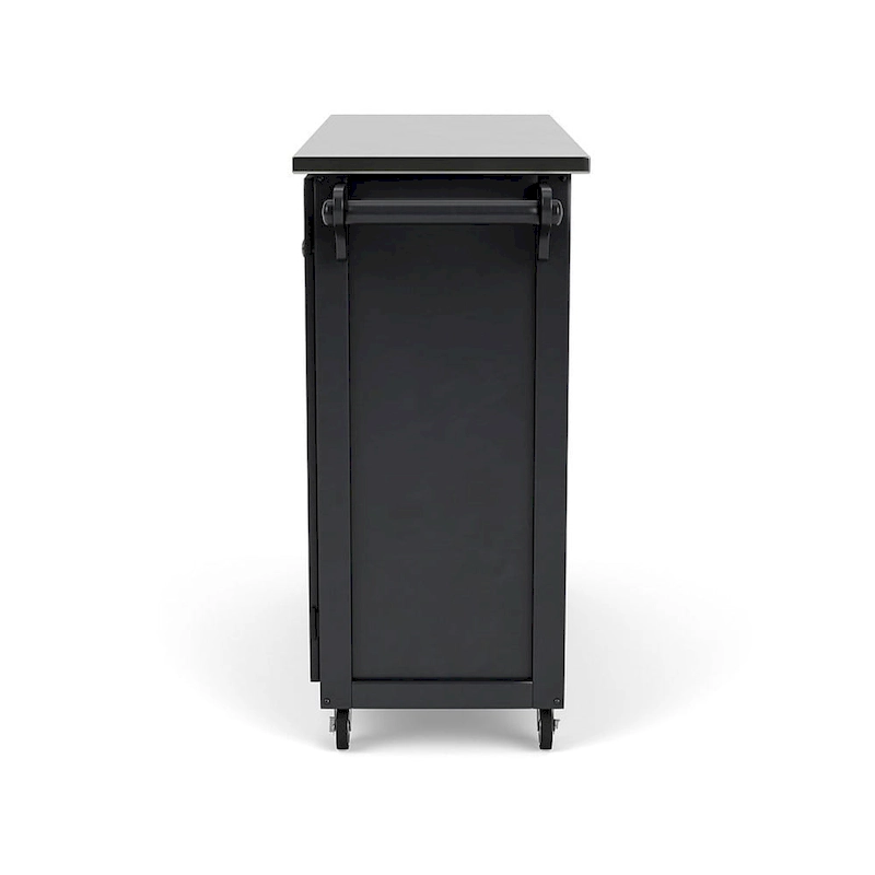 Create-a-Cart Black Kitchen Cart