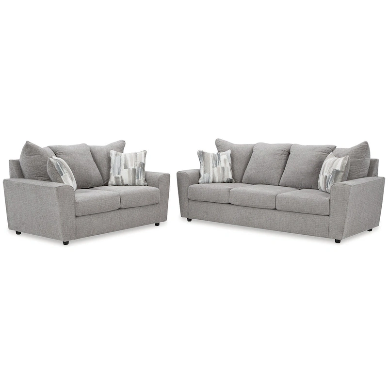 Signature Design by Ashley Stairatt Gray 2-Piece Upholstery Package - 86 W x 38 D x 39 H