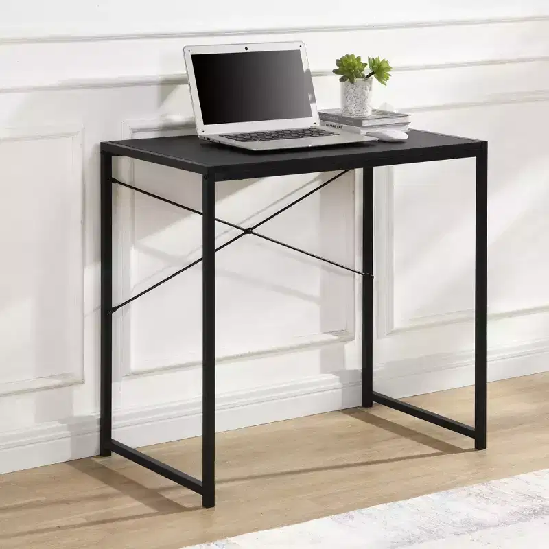 eHemco Multifunction Rectangular Home Office Writing Study Desk, Black