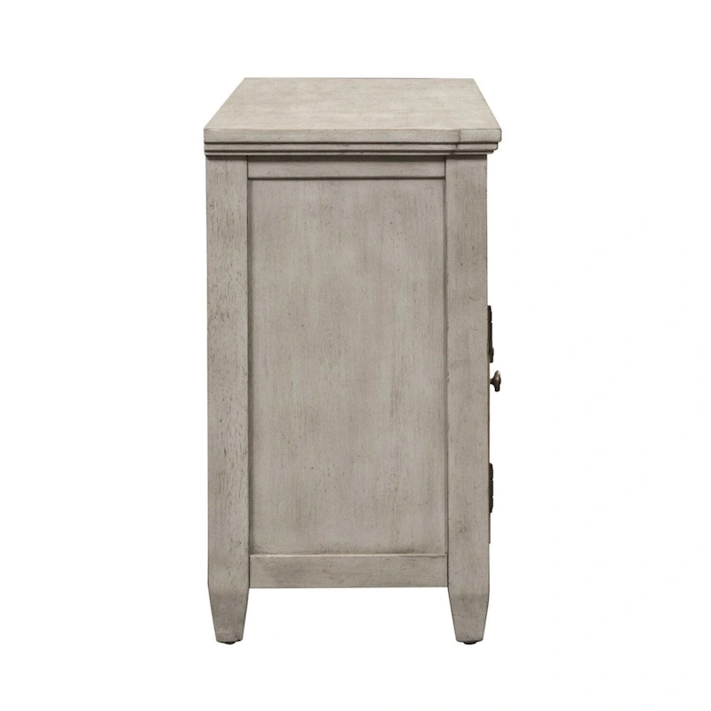 Heartland Antique White Tobacco Entertainment TV Stand