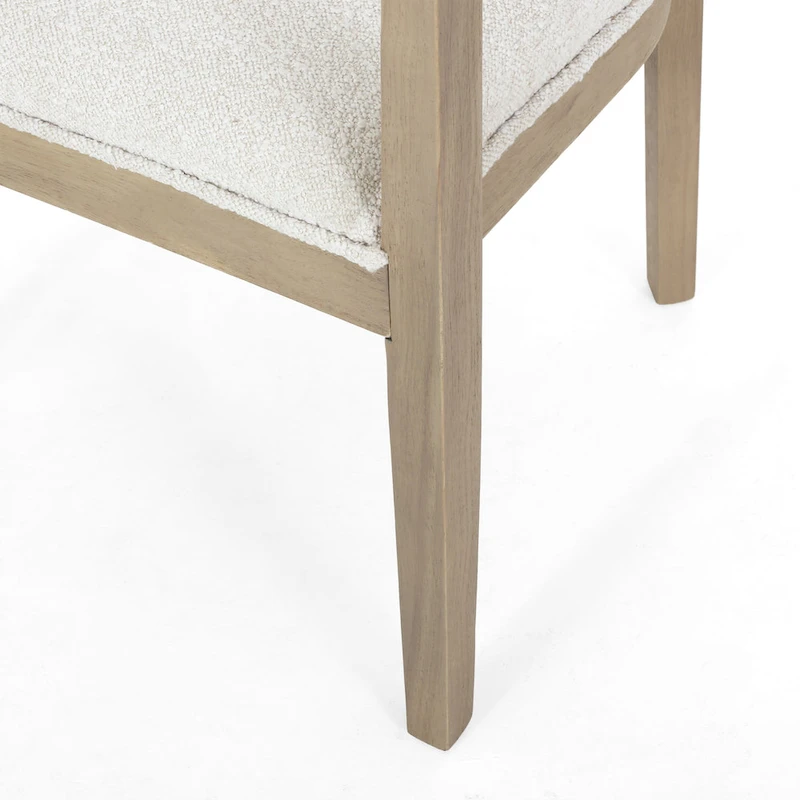 Ladieu Fabric and Wood Tub Dining Chairs Set of 2by Christopher Knight Home