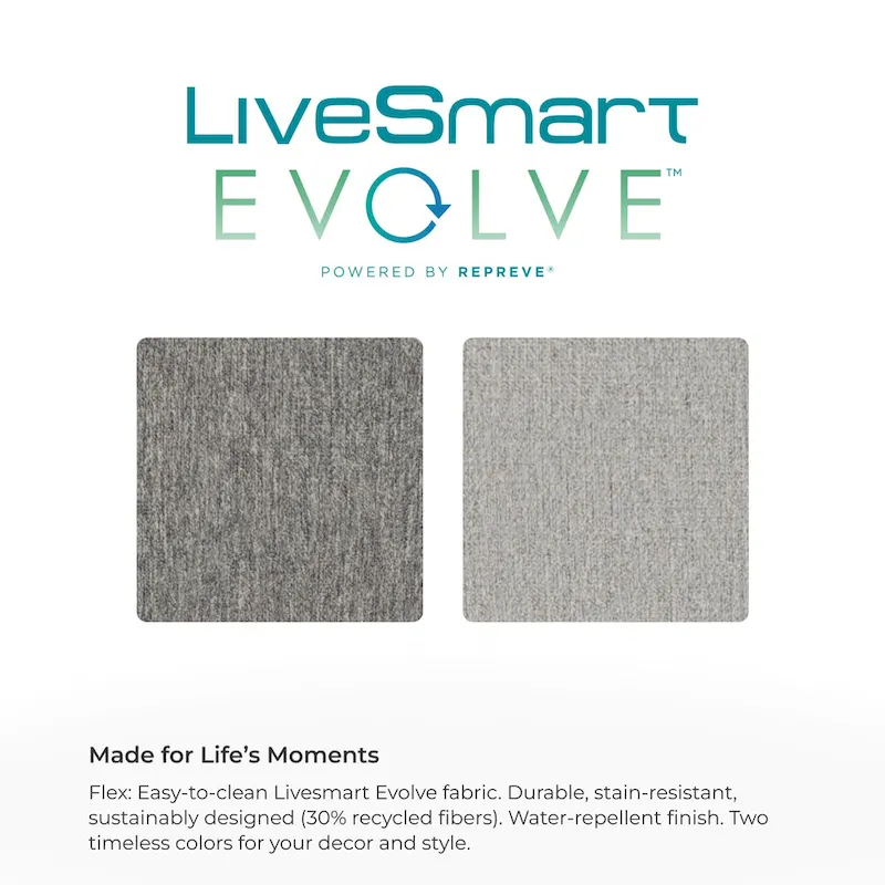 Flex 99 Upholstered Modular Sofa with Bumper Ottoman - 101 x 35 x 37