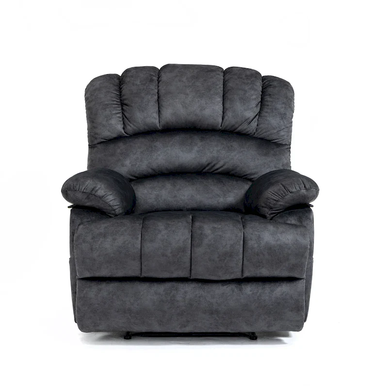 Large Manual Upholstered Recliner Chair
