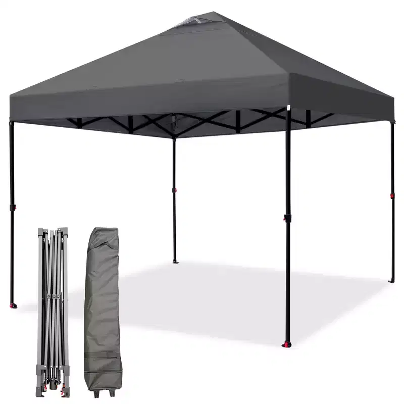 Pop Up Canopy Tent, One-Push Easy Setup Instant Outdoor Gazebo, Heavy Duty Commercial Sun Shelter with Vent, for Party, Event, Camping
