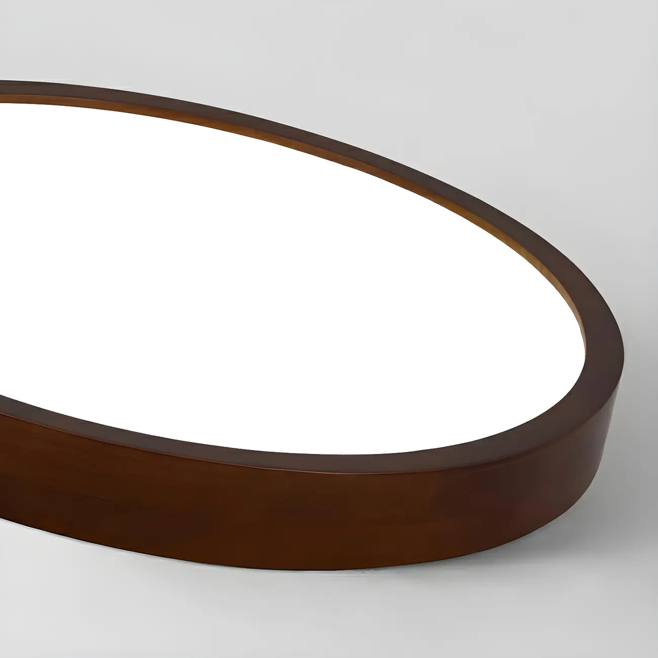 Modern Dimmable LED Brown Cylinder Wood Chandelier