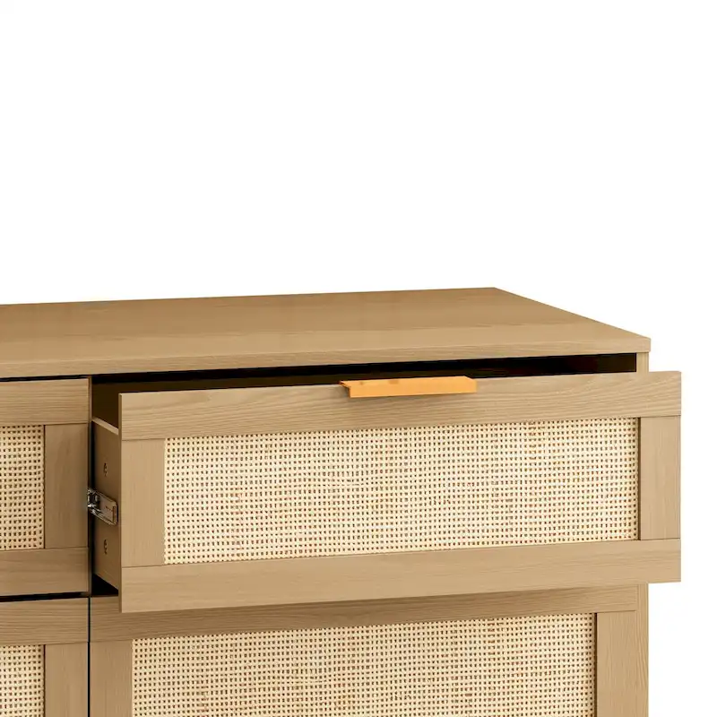 6 drawers Rattan dresser Rattan Drawer,