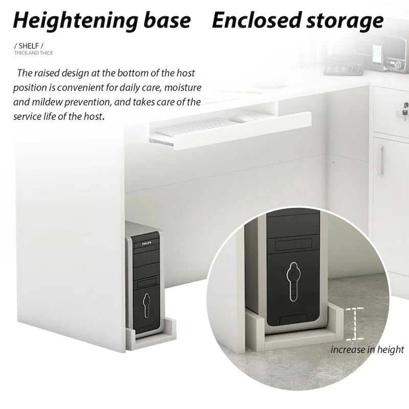 Modern Reception Desk L-Shaped White Front Counter Table by Timechee