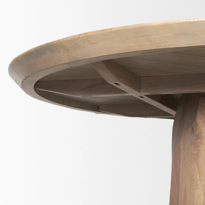 Fitzgerald 60 Light Brown Wood Dining Table - 60.0L x 60.0W x 30.0H