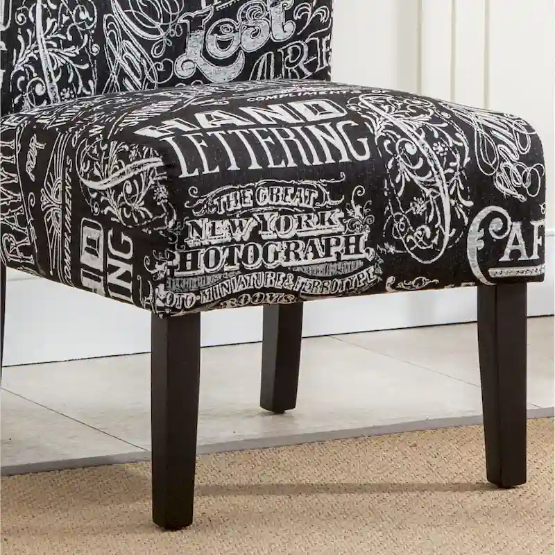 The Curated Nomad Pavilion Upholstered Armless Accent Slipper Chair