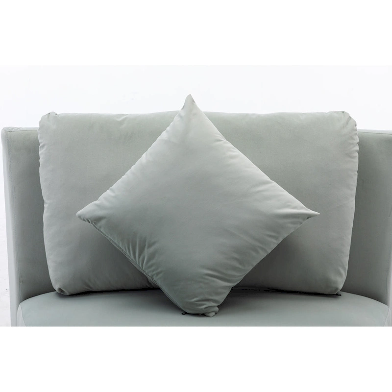 136  Velvet Semicircle couch Modular Curve Sectional Sofa