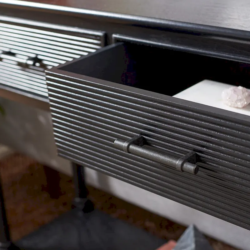 SAFAVIEH Sinda 2-Drawer Console Table - 35.5 W x 13 L x 29.5 H - 36Wx13Dx30H