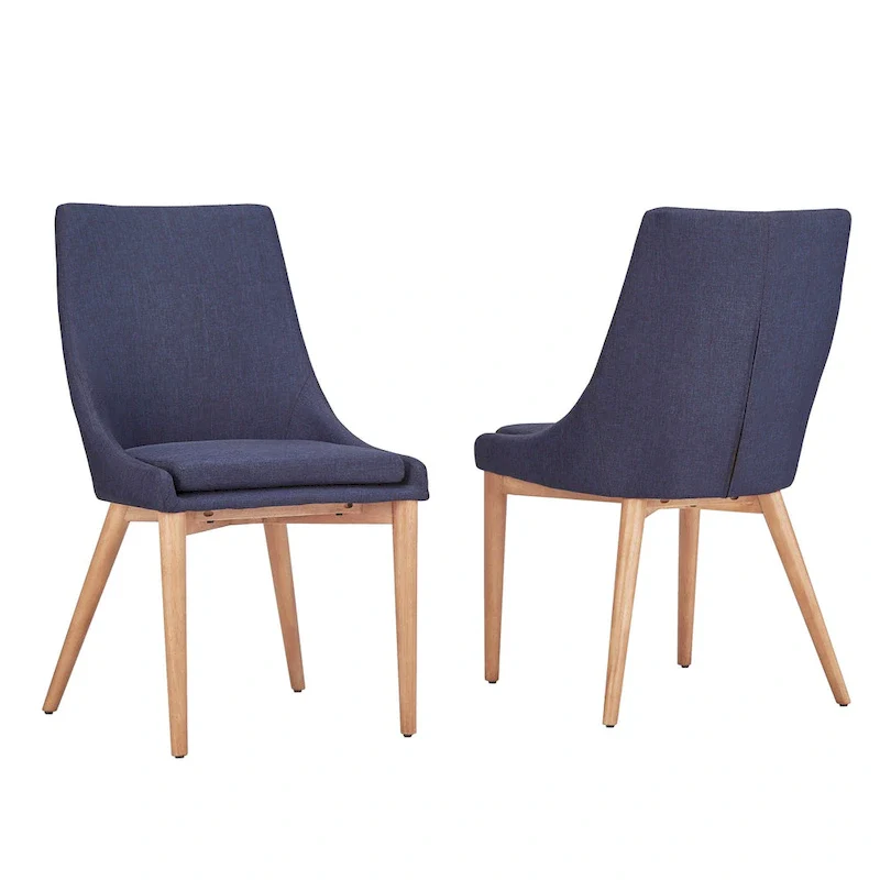 Sasha Oak Barrel Back Dining Chair (Set of 2) by iNSPIRE Q Modern - Set of 2
