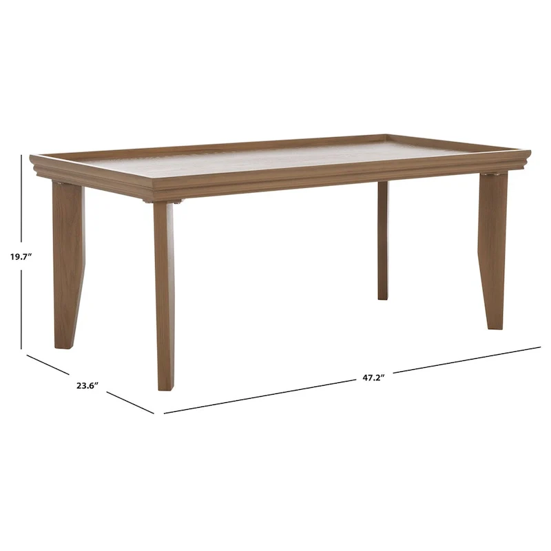 Modern Round Pedestal Coffee Table | Geometric Metal Base, Contemporary Living Room Style
