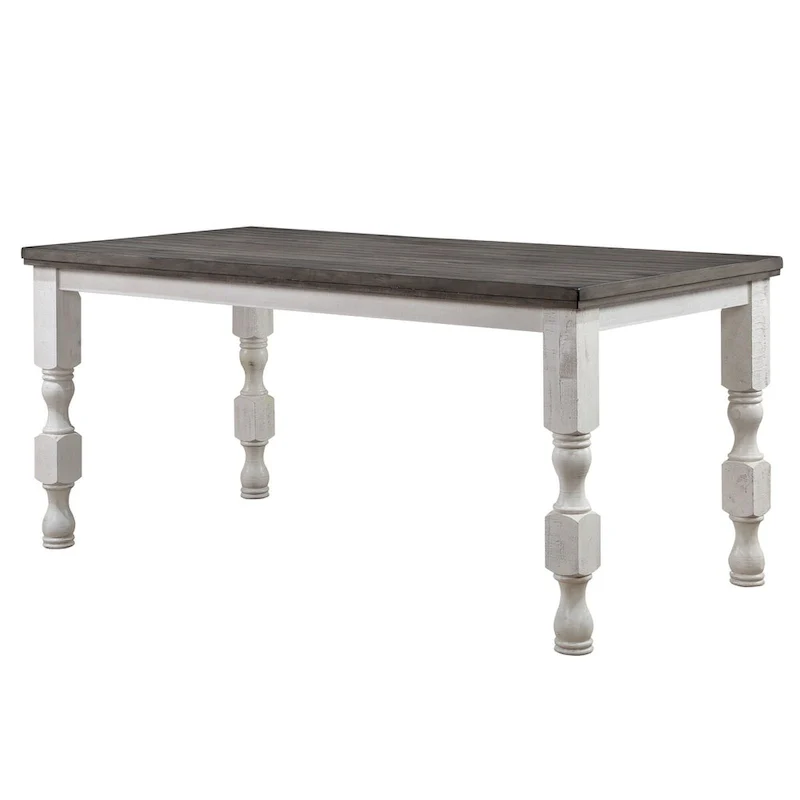 Ionessa Farmhouse Antique White Wood 5-Piece Counter Height Dining Set by Furniture of America