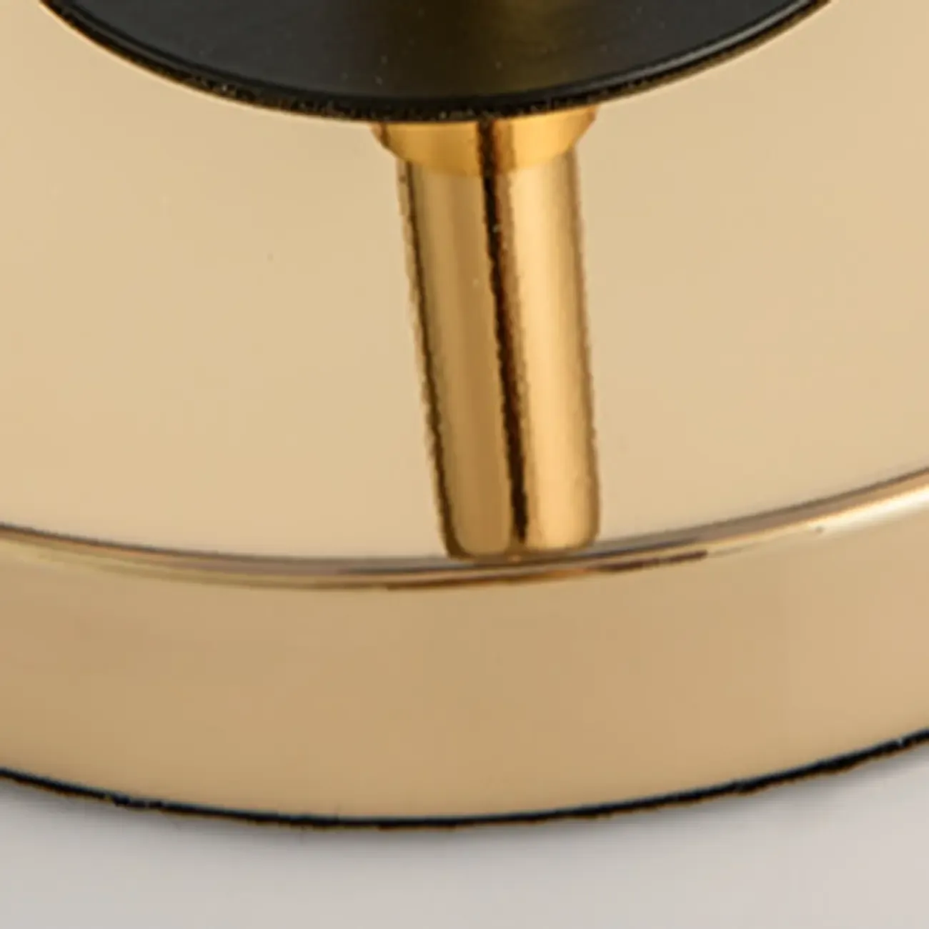 Gold Geometric Bedside Lamp with Pull Chain Switch