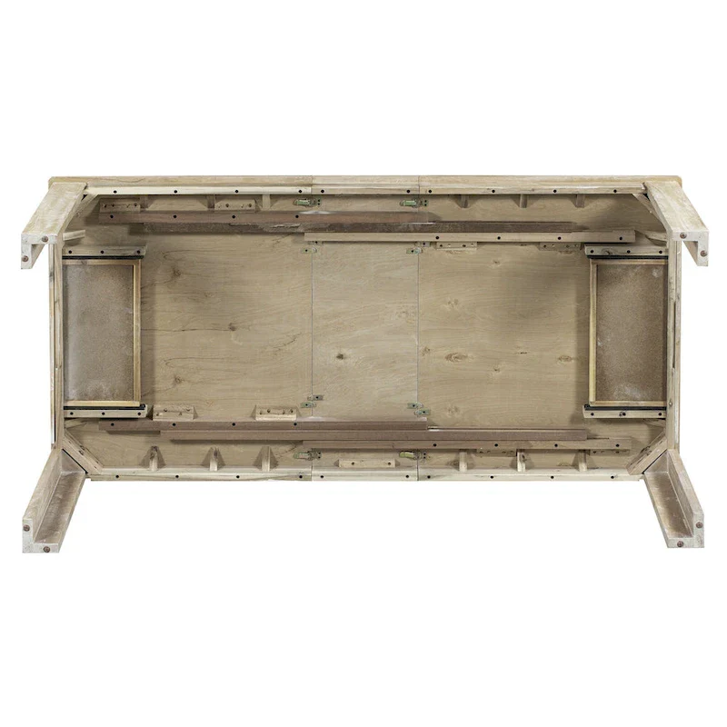 7-Piece Wooden Dining Table Set with 12 Leaf