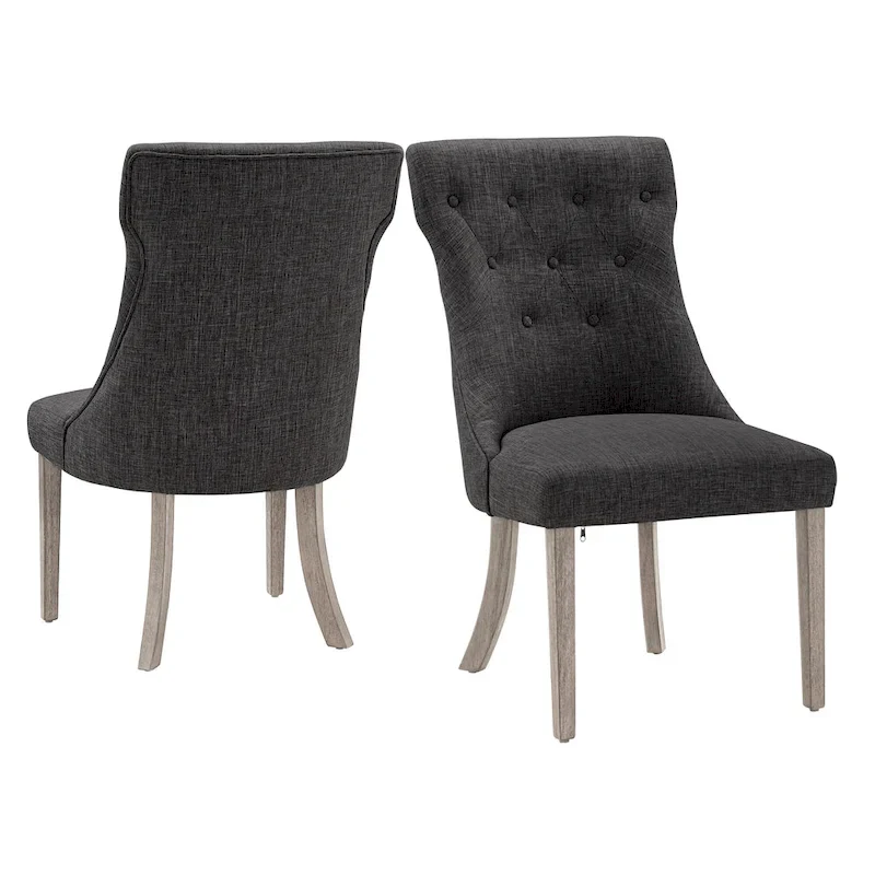 Voyager Button-tufted Dining Chairs (Set of 2) by iNSPIRE Q Artisan
