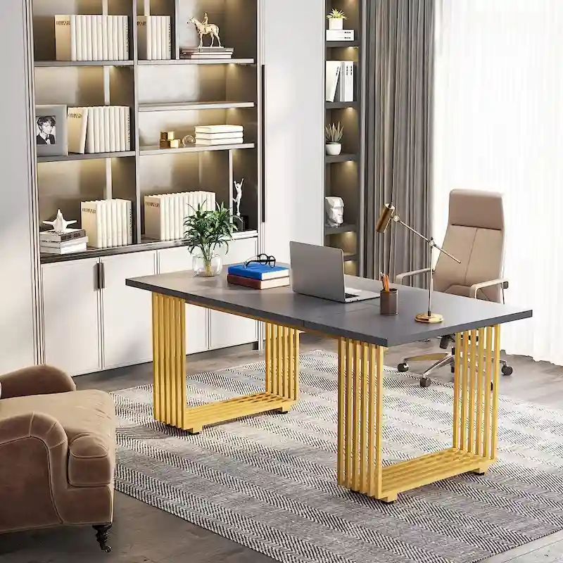 70.9 Modern Home Office Desk, Computer Executive Desk