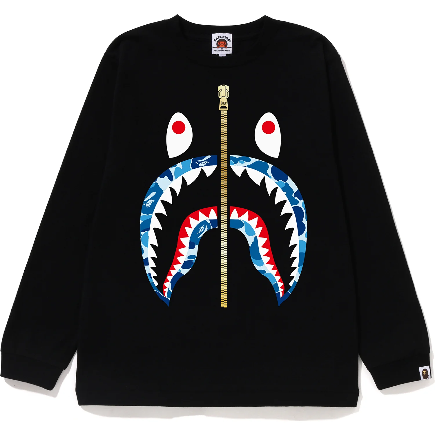 ABC CAMO SHARK L/S TEE JR KIDS