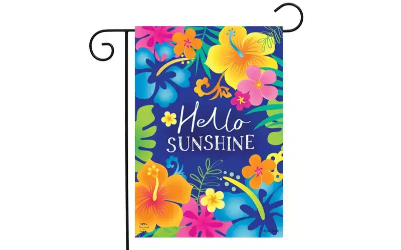 Briarwood Lane Spring Double Sided Garden Flag 12x18 For Outdoor Hello Sunshine For Spring Garden Flag Flags For Outside