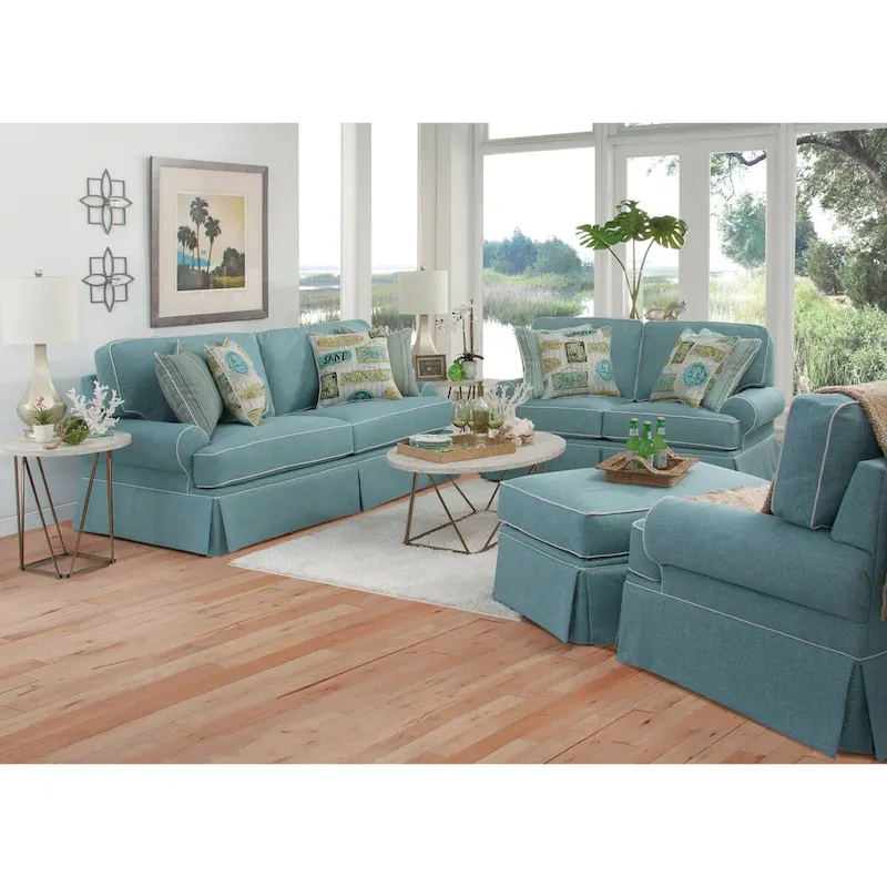 Aqua Coastal Sofa