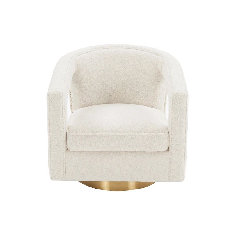 Stark Modern Velvet Swivel Accent Chair