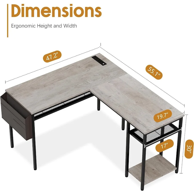 L Shaped Home Office Desk