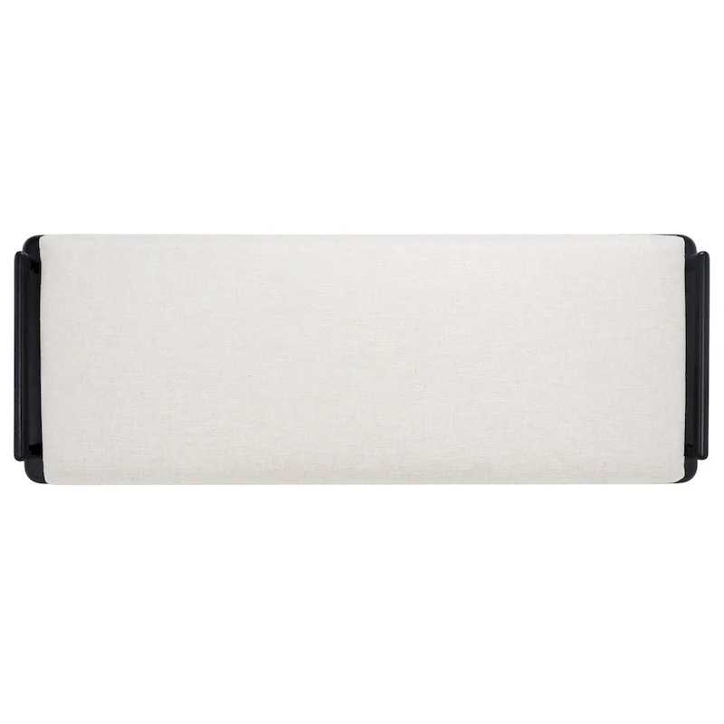 SAFAVIEH Couture Grizelda Teak Cushion Bench - 70 In W x 26 In D x 19 In H - 70Wx26Dx19H