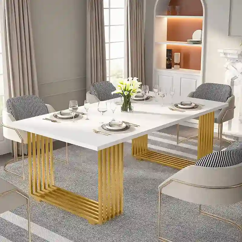 70.9 Modern Office Desk, Wood Computer Desk Large Executive Desk