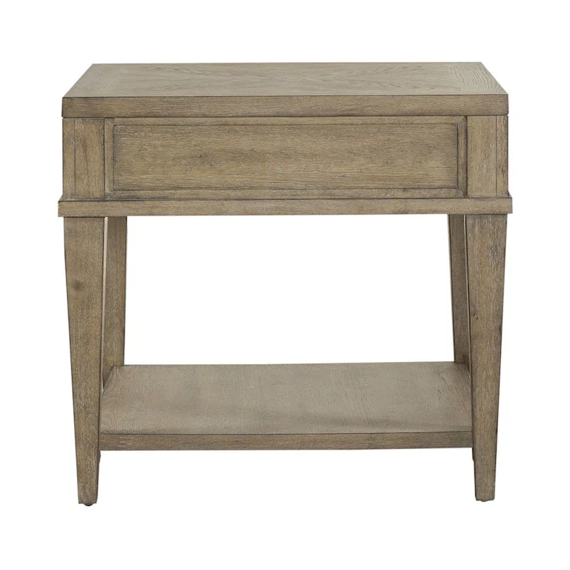 Devonshire Weathered Sandstone Drawer End Table