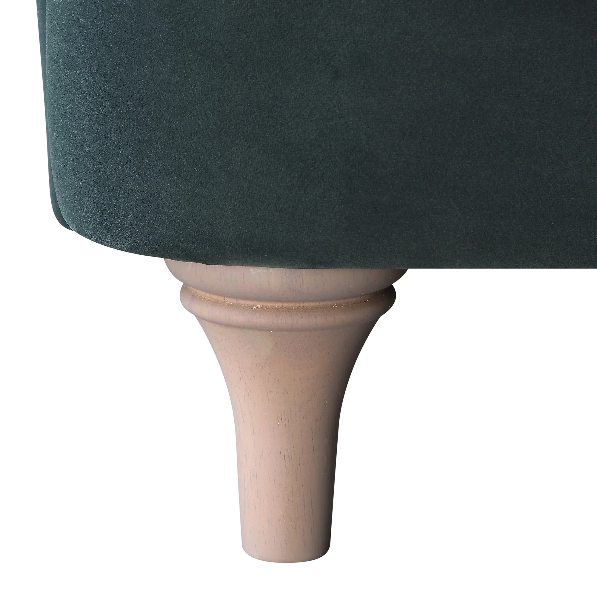 Aegean Blue Velvet Sofa, 1-Seater