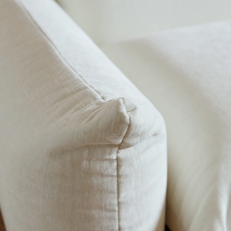 103.9  L-Shaped Sectional Sofa Chenille Fabric 3-Seat Couch with Ottoman