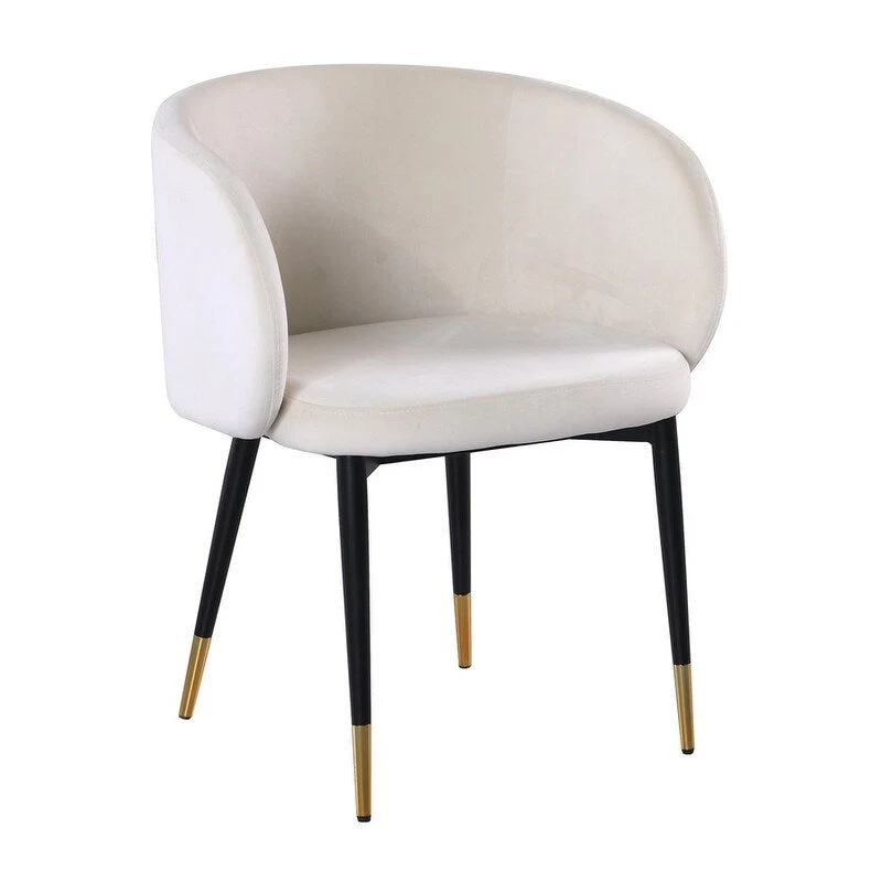 Rustic Velvet Upholstered Dining Chair