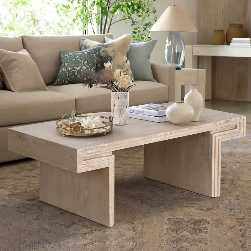 Premium Vintage Industrial Coffee Table with Double-Tier Structure for Living and Office Spaces
