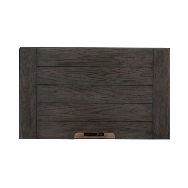 White Night Stand with Charging Station