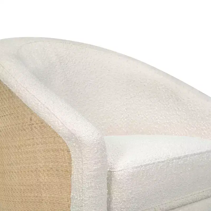 Swivel Glider Chair with 360° Rotation, Upholstered Seat, 30.5