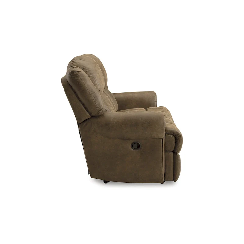 Signature Design by Ashley Boothbay Brown Reclining Loveseat - 75W x 42D x 47H