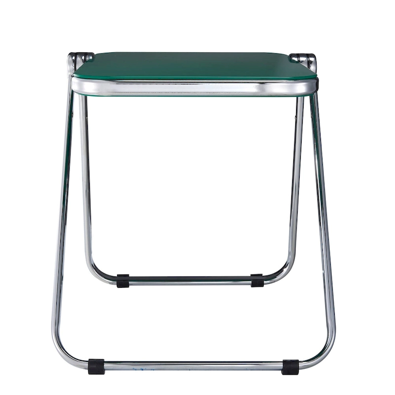 LeisureMod Lawrence Rectangular Folding Table with Aluminum Frame - 16.73
