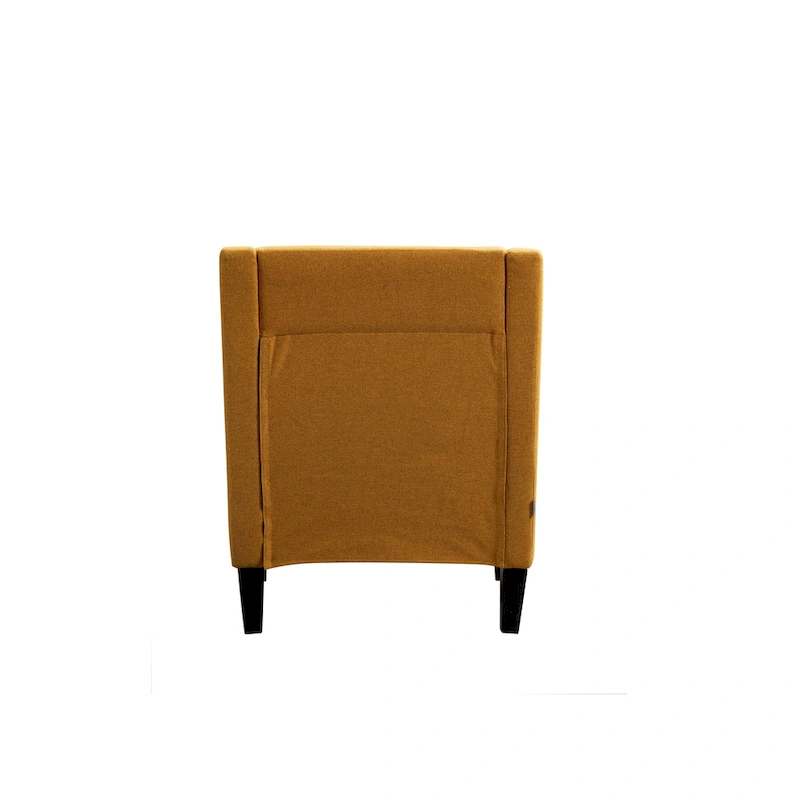 Linen Nailhead Accent Solid Wood Leg Living Room Armchair